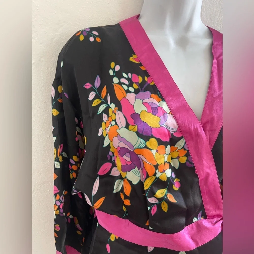 Boston Proper 100% silk kimono top - Picture 2 of 6